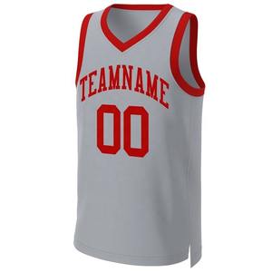 เสื้อบาสเก็ตบอลผ้าเจอร์ซีย์ดีไซน์แบบวินเทจเสื้อเปล่าไซส์ใหญ่พิเศษสำหรับเครื่องแบบทีมบาสเก็ตบอล - Product Image 1