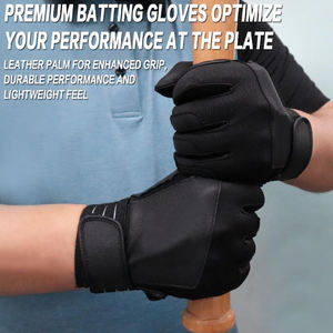 ถุงมือตีเบสบอลออกแบบเอง Oem ออกแบบหนังซอฟท์บอล โลโก้ที่กําหนดเองผลิตในปากีสถาน ถุงมือตี - Product Image 4