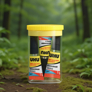 UHU MINIS Gel 3 x 1 g Tubes Incolores Super Glue Liquide à Séchage Ultra-Rapide Produit Adhésif - Product Image 3