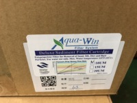 Filtre à eau manuel Aqua-Win 10 microns en fil de PP pour élimination des sédiments, écologique, facile à utiliser, sûr pour les foyers, les hôtels et le commerce