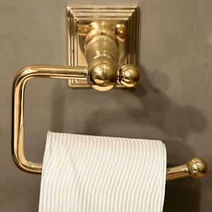 Support mural en laiton de papier hygiénique durable anti-dérapant jetable classique pour un décor de salle de bain élégant - Product Image 1