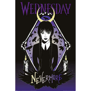 Modern Ravens <b>Poster</b> Wednesday Collection Framed Paper Wall Decor for Hanging - Product Image 1