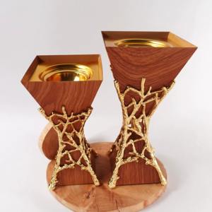 Brûleur d'encens à charbon de bois européen à quatre coins au milieu évidé Base à quatre pattes Bakhoor peut être personnalisé - Product Image 6