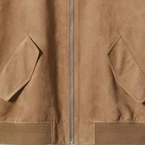 Chaquetas de bombardero gruesas para hombre y mujer con el mejor diseño al por mayor, color sólido, regular, transpirable, temporada de invierno, servicio OEM, cuello levantado en la parte delantera - Product Image 6