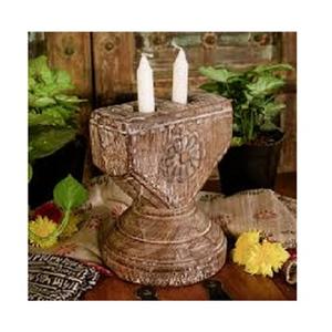 Luxury Home Wedding Decoration Centerpieces Popular Wood Candle Holder <b>Stick</b> Candle Stand Factory Low Best Price From SCI India - Product Image 4