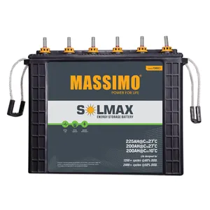 Bulk Distributor of Lead Acid Battery 225AH 12 V MASSIMO Energy Storage Batteries for Consumer Electronics