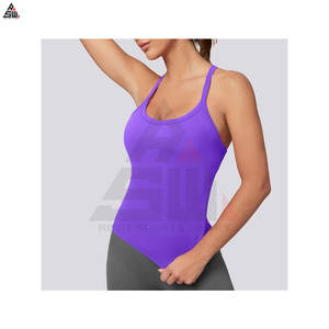 Logo personnalisé avant femmes automne/hiver décontracté sport entraînement débardeur col rond léger respirant - Product Image 3