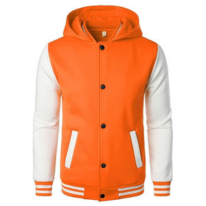 Chaqueta Universitaria Personalizada para Hombre 2026, Estilo Urbano con Doble Bolsillo, Chaqueta Universitaria de Béisbol con Letras - Product Image 1