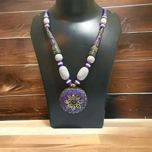 Collar de Resina Artístico Hecho a Mano, Joyería de Diseño, Venta al por Mayor - Product Image 4