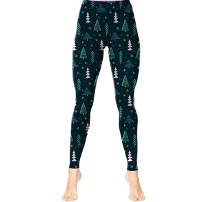 Mint Fitness Mujer XL High Stretch Mediados de cintura Slim Sport Leggings Transpirable Impreso Logo Pantalón - Product Image 5