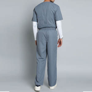 2025 personalizado al por mayor de los hombres Jogger Scrub trajes 100% algodón de alta calidad Hospital Scrub Sets Hecho en Pakistán - Product Image 2