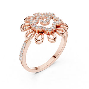 Anillo de Compromiso de Oro Rosa de 14K con Diamante Cultivado en Laboratorio, Redondo, para Mujer, 0.26 Ct, Certificado IGI |   Diamante Cultivado Nuevo - Product Image 4