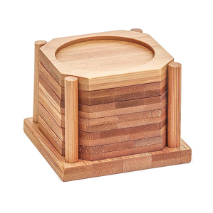 Handmade Customized Wooden Coaster Printed Tree Design Home and <b>Garden</b> Table Decor Wholesale Price Durable Quality - Product Image 3