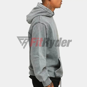 Sudadera con Capucha 100% Algodón, Lavado Ácido, Invierno, Alta Calidad, Impermeable, Secado Rápido, Transpirable, Diseño de Logotipo Personalizado, Cuello con Capucha, Varios Tamaños - Product Image 6