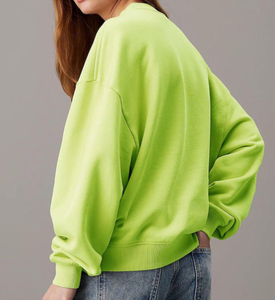 Sudaderas de mujer de gran tamaño de lana de algodón 380 de calidad superior con logotipo personalizado impreso o bordado de peso pesado 100% GSM - Product Image 2