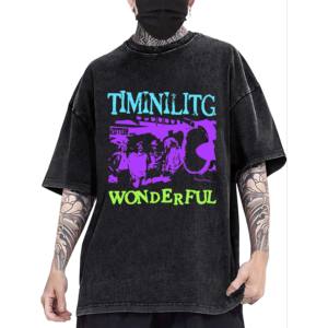 เสื้อยืดลำลองของผู้ชาย2025ออกแบบเองได้คุณภาพดีที่สุดขายส่งสไตล์ว่างเปล่าผ้าถักด้วยเทคนิคการซัก - Product Image 6