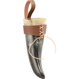 Auténtica Cuña para Beber Medieval de Material Natural Resistente para Reenactaciones y Celebraciones Temáticas a Precio Económico - Product Image 2