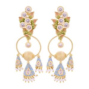 Pendientes colgantes AD modernos, joyería elegante de Latón chapado en oro, proveedor de joyería de moda personalizada, lujo Artificial para fiesta a la moda - Product Image 2