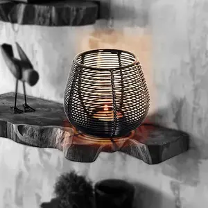 100% Pure Handmade Metal <b>Tea</b> <b>Light</b> Holder with <b>Candle</b> (10.7 x 10.7 cm) - Product Image 3