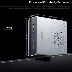 NOUVEAU CHUWI UBox Mini ordinateur de bureau AMD Ry-zen 5 7430U 8 Core CPU 16GB <span class=keywords><strong>RAM</strong></span> 512GB DP HD-MI WI-FI6 NUC <span class=keywords><strong>Pc</strong></span> MINI <span class=keywords><strong>Gamer</strong></span> Computer OEM - Product Image 6