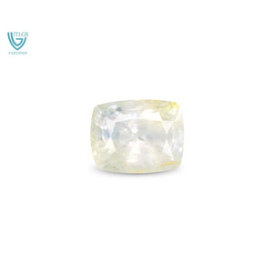 Saphir bicolore de 6,45 carats (Pitambari) taille ovale facettée, créé en laboratoire, poli à la chaleur, 10 mm, saphir rubis diamanté - Product Image 1
