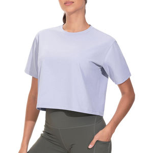 Camisetas Casuales de Verano para Mujer al por Mayor, 100% Algodón, Antibolitas, Bordadas, a la Moda, en Existencia - Product Image 3