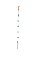 Bracelet en acier inoxydable plaqué pierres de zircon imitation perle DAFNI BIG PAZAR - Cadeau tendance