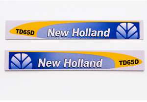 Kit de Calcomanías para Capó de Tractor New Holland TD65D, Juego de Calcomanías de Vinilo - Product Image 2