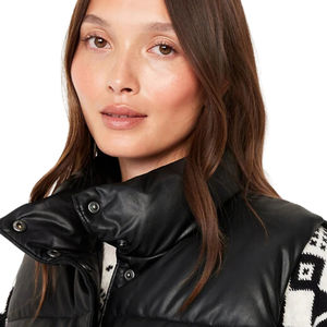 Chaleco Acolchado de Nailon con Capucha, Transpirable, Cálido para Invierno, con Cremallera, para Mujer, Estilo Ecuestre, Sin Mangas, Talla Grande, Personalizable - Product Image 4