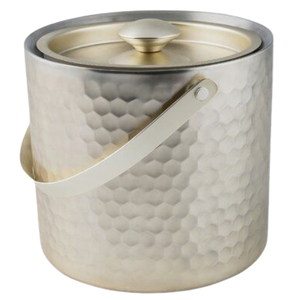 Seau à glace en acier inoxydable de conception martelée seau de stockage de glace pour la fête d'hôtel de restaurant de mariage dans l'hôtel de restaurant de barware - Product Image 1