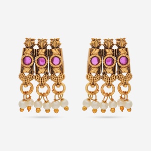 Boucles d'oreilles authentiques, objets de collection culturels anciens 190679 - Product Image 1