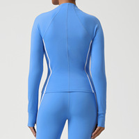Ensemble de sport trois pièces Y2194 en satin uni respirant, coupe ajustée, couleur chair, haute élasticité, pour fitness et course à pied, collection automne