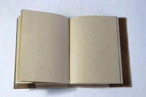 Journal artisanal de couleur antique avec couverture en cuir soigneusement cousue, design en toile de jute, embossé, rechargeable - Product Image 3