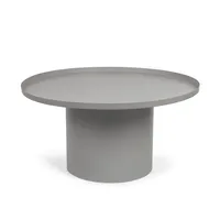 Tables basses nouveau design en bois de manguier massif Table basse ronde une pièce de luxe pour la Console de meubles de décoration de salon