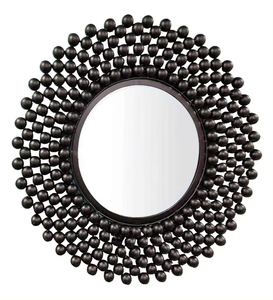 Metal <b>Wire</b> Frame <b>Wall</b> Mirror Modern Gold Metal <b>Wall</b> Mirror For Living Room, Bed Room, Hall and Wedding Gift Contemporary - Product Image 4