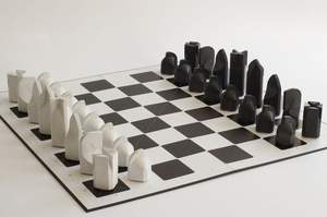 Luxury Handcrafted Black White Marble Chess Board Game Set Art Deco Retirement & Graduation <b>Gift</b> <b>Home</b> <b>Decor</b> Tabletop Game - Product Image 2