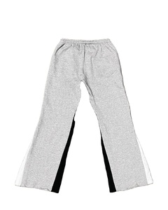 Pantalon évasé léger 100% coton, délavé à l'acide sur mesure, streetwear, jogging, imprimé en français, transfert de chaleur, vente en gros - Product Image 2