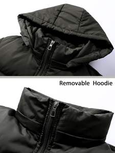 Coupe-vent manches longues mode veste bouffée Style régulier 100% chaud ajusté doudoune extérieur hiver porte authentique - Product Image 5