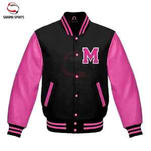 Chaquetas de Diseño Personalizadas al por Mayor, Chaqueta de Béisbol Informal con Logotipo, Chaqueta Universitaria Unisex de Poliéster, Chaquetas Letterman - Product Image 1