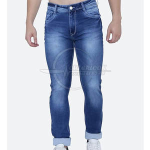 กางเกงยีนส์ซักกรดสำหรับผู้ชาย, กางเกงยีนส์ลำลองสำหรับฟิตเนสมีน้ำหนักเบามีกระเป๋าชุดเทรนนิ่ง - Product Image 2