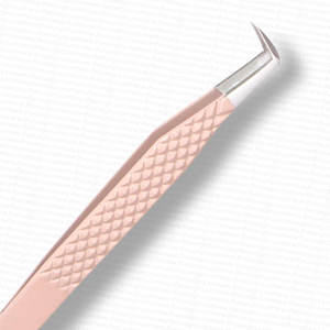 Pinzas de extensión de pestañas de acero inoxidable de nuevo color Pinzas de volumen profesional para extensiones de pestañas - Product Image 3