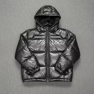 Chaqueta de Invierno Acolchada para Hombre, Estilo Casual de Lujo, con Relleno de Algodón, Diseño Cuadrado y Corto, Logotipo Frontal, Transpirable y de Secado Rápido - Product Image 4