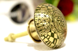 Poignées de meubles en résine au design vintage, boutons pour commode de cuisine, armoire, armoires, petit entrepôt, tiroir - Product Image 4