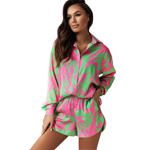 Conjunto de pantalones de otoño para mujer, conjuntos de 2 piezas de gran tamaño para mujer, blusas y Camisas de mujer de dos piezas de talla grande - Product Image 1