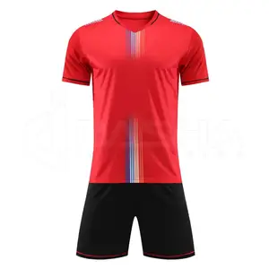 2024 conjunto de uniforme de fútbol personalizado para hombres nueva sublimación camisetas de fútbol Logo números nombre del equipo ropa de fútbol personalizada de alta calidad - Product Image 1