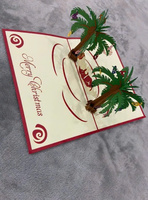 Cartes de vœux de Noël 3D faites à la main, découpées au laser en 6 couleurs, en papier kraft, impression offset, style amour, fournisseur en gros Vietnam