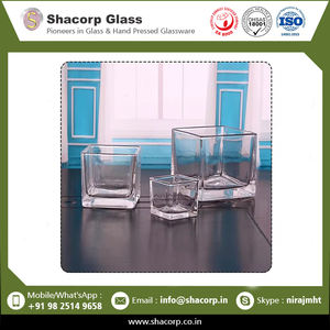 Meilleur votive en verre carré décoratif personnalisé disponible à bon prix de l'Inde - Product Image 2