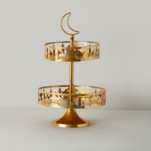 Soporte de mesa de diseño elegante, soporte para servir pasteles, soporte para postres dulces, soporte para pastel de celebración Eid, soporte para pastel de fiesta de Ramadán a la venta - Product Image 1