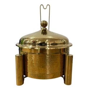 Prime Quality Stainless Steel Round Chafing Dish <b>Food</b> <b>Warmer</b> <b>Buffet</b> <b>Server</b> Catering Chafer With And Stand For Hotel & Events - Product Image 2