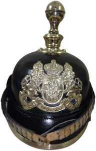 Casque allemand impérial nautique prussien allemand Pickel Haube casque en cuir noir Germen casque cadeau artisanat en métal - Product Image 5